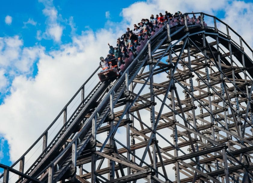 Shows the Nitro Rollercoaster at Six Flags Great Adventure, Things to do in New Jersey