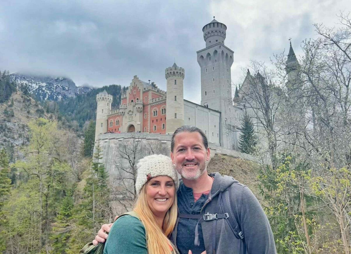 Craig and I infront of Neuschwanstein castle.