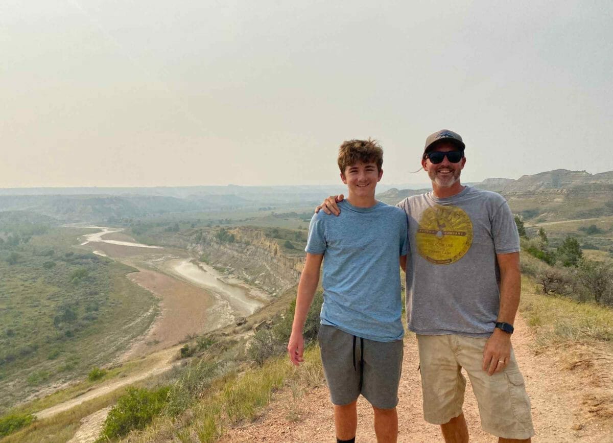 Carson and Craig at Wind Canyon Trail