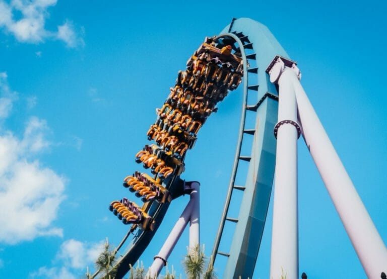 Shows the Bizaro Medusa roller coaster in New Jersey, Things to do in New Jersey
