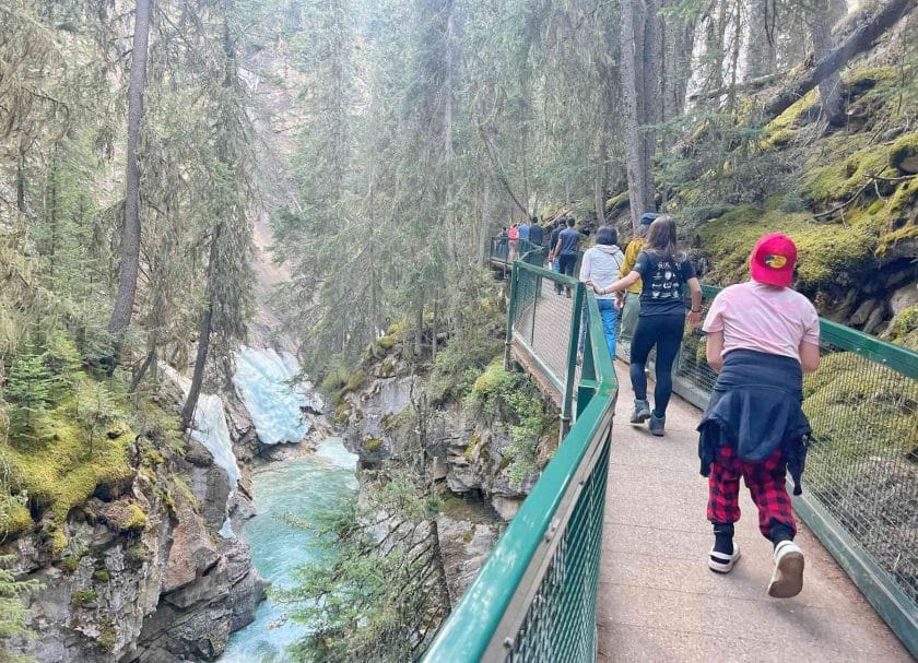 Amazing views on the Johnston Canyon Lower Falls Hike