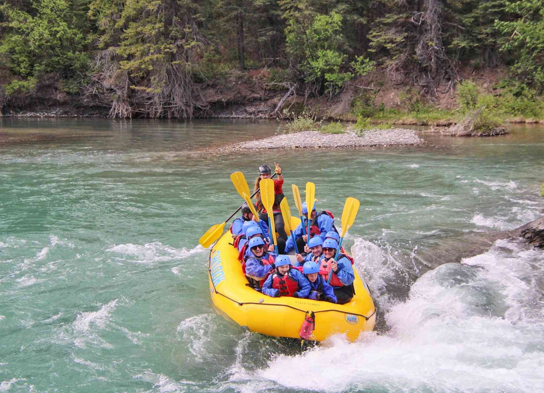 Going into the rapids with Chinook Rafting (2)