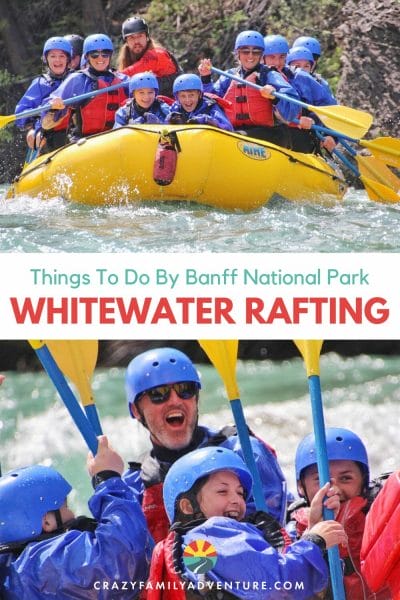 Come see what the family friendly white water rafting in Banff with Chinook Rafting is like! Plus tips for the trip so you can plan for it when you visit Banff National Park. Whitewater rafting is a top thing to do in Banff! 