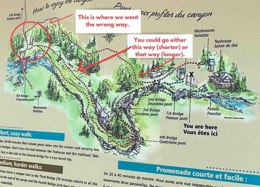 Malign Canyon Hike Map