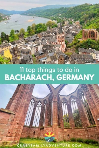 Explore the fairy tale town of Bacharach, Germany located on the Rhein River. This gorgeous town and area offers wine, exploring, castles and boat tours. Be sure to add Bacharach to your list of places to visit in Germany on your next family vacation. #Familyvacation #TravelGermany