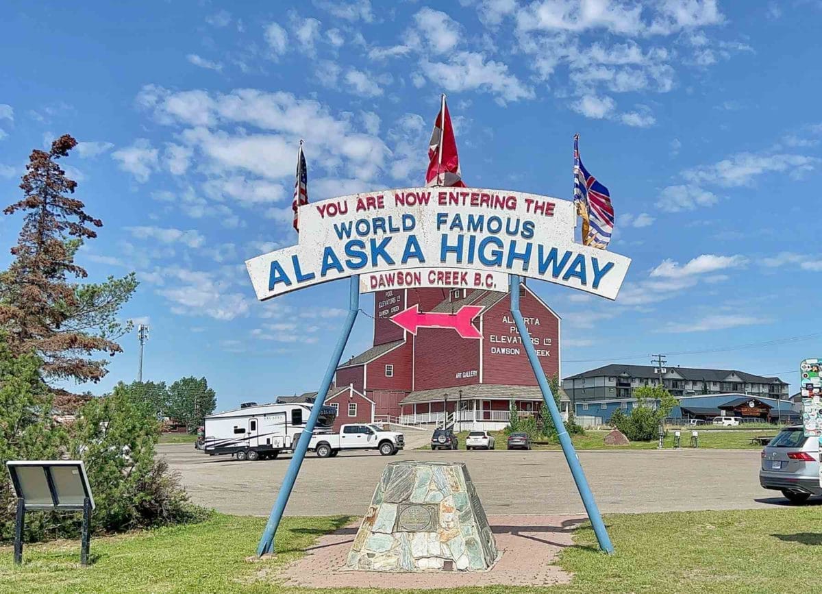 Alaska highway sign