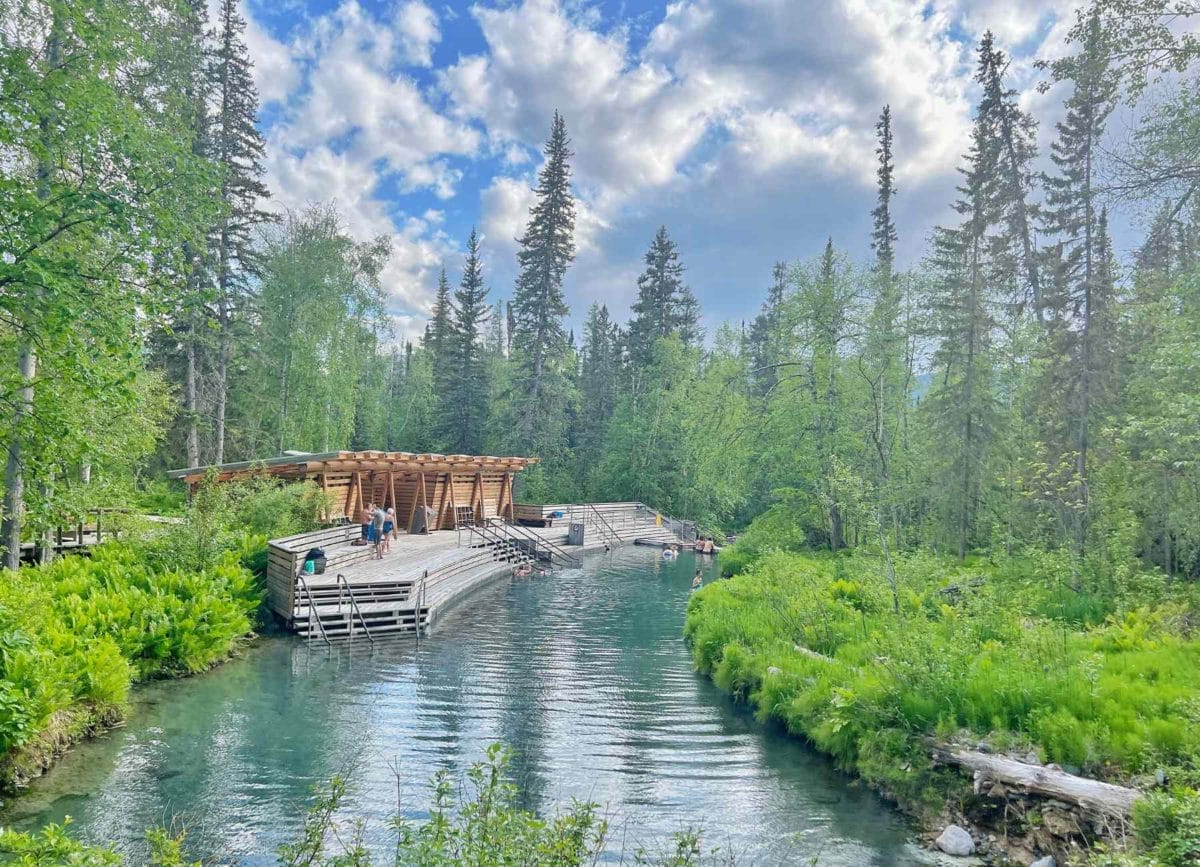 Laird Hot Springs off of the Alaska Highway.