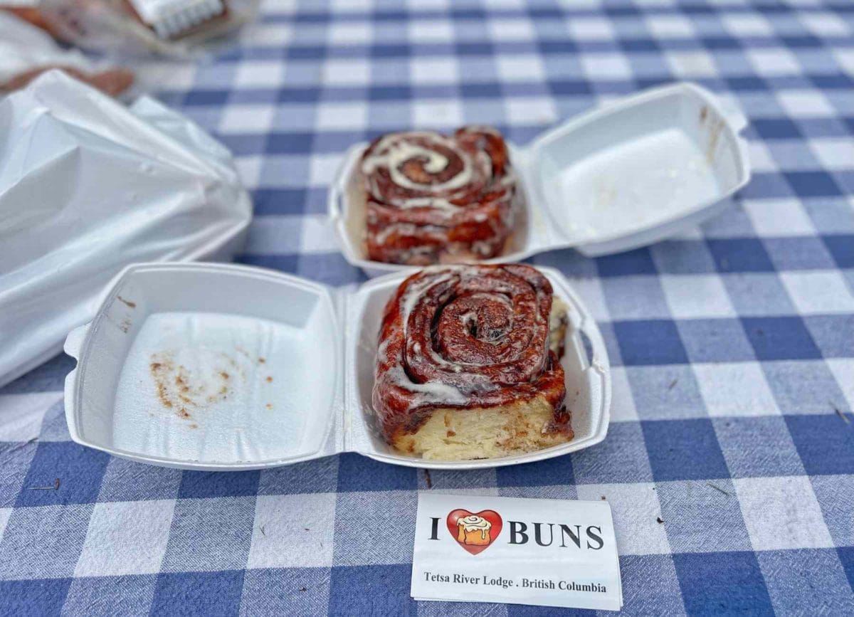 Tetsa River Lodge Cinnamon Rolls