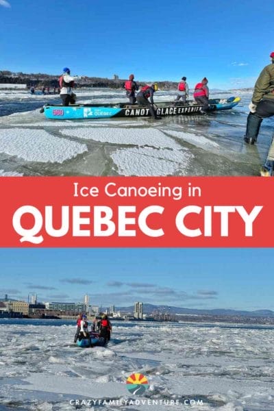 Ice canoeing in Quebec City is the ultimate in outdoor winter adventure! In our post we share what the experience was like and if you should bring kids! Make sure to add Ice canoeing as a top thing to do in Quebec City and on your Canada bucket list!