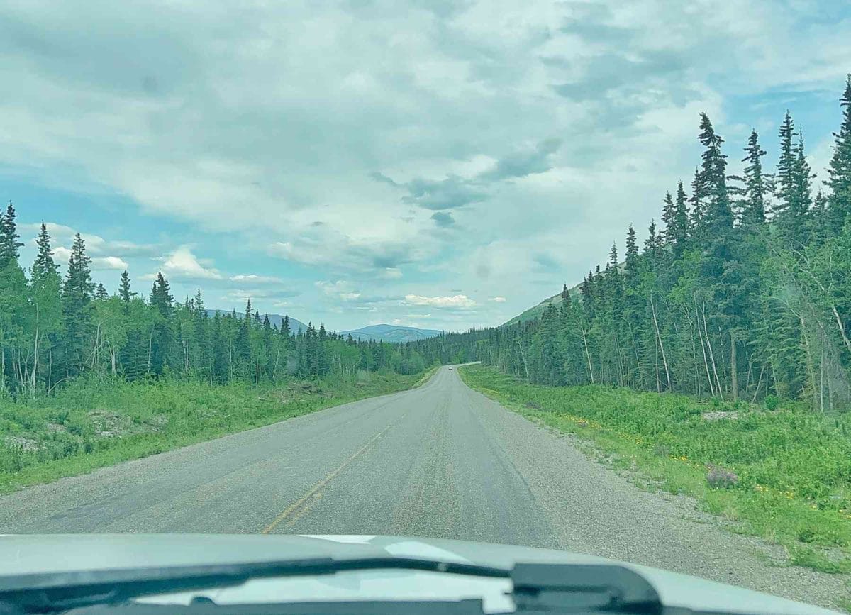 Road from Whitehorse to Dawson City