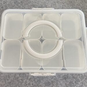 8 Compartment Portable Tray With Lid