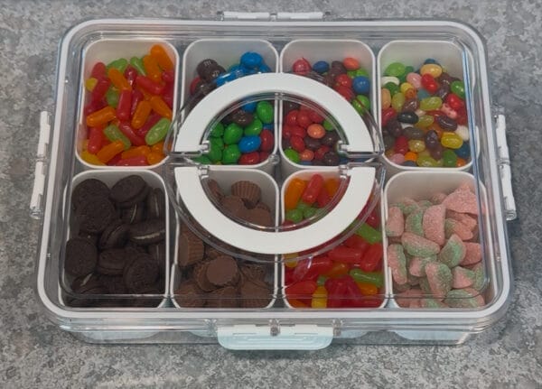 8 Compartment Portable Tray With Lid - Image 2